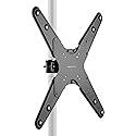 Mount-It! TV Pole Mount, Fits 32" to 55" Screens, Universal VESA 75x75 to 400x400, Full-Motion Tilt, Swivel & Rotate, Clamps to 1.1" - 1.96" Diameter