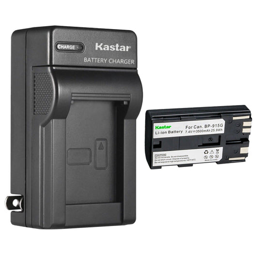Kastar 1-Pack BP-915G Battery and AC Wall Charger Replacement for Canon GL1 GL-1 DM-GL1, GL2 GL-2 DM-GL2, MV1, MV10 MV10i, MV20 MV20i, MV100 MV100i