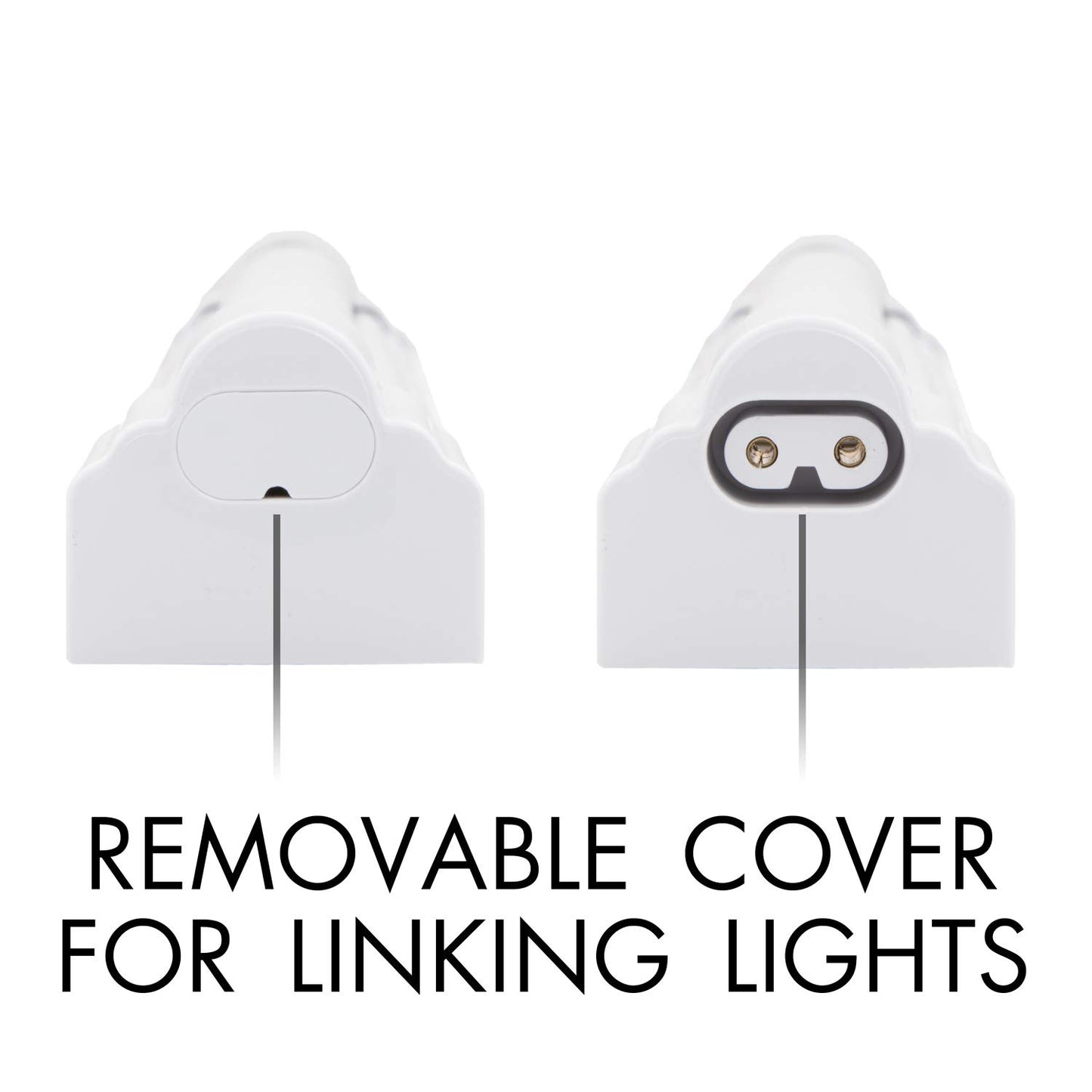 Maxxima 24 inch Linkable LED Under Cabinet Light, 1200 Lumens, Warm White 3000K, White, On/Off Switch, Plug in