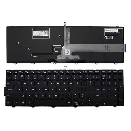 LXDDP 15-3000 5000 5547 3551 Laptop Replacement Keyboard for Backlit Dell Inspiron 15 3000 Series 3541 3542 3552 3553 3558 3559, 15 5000 Series 5542