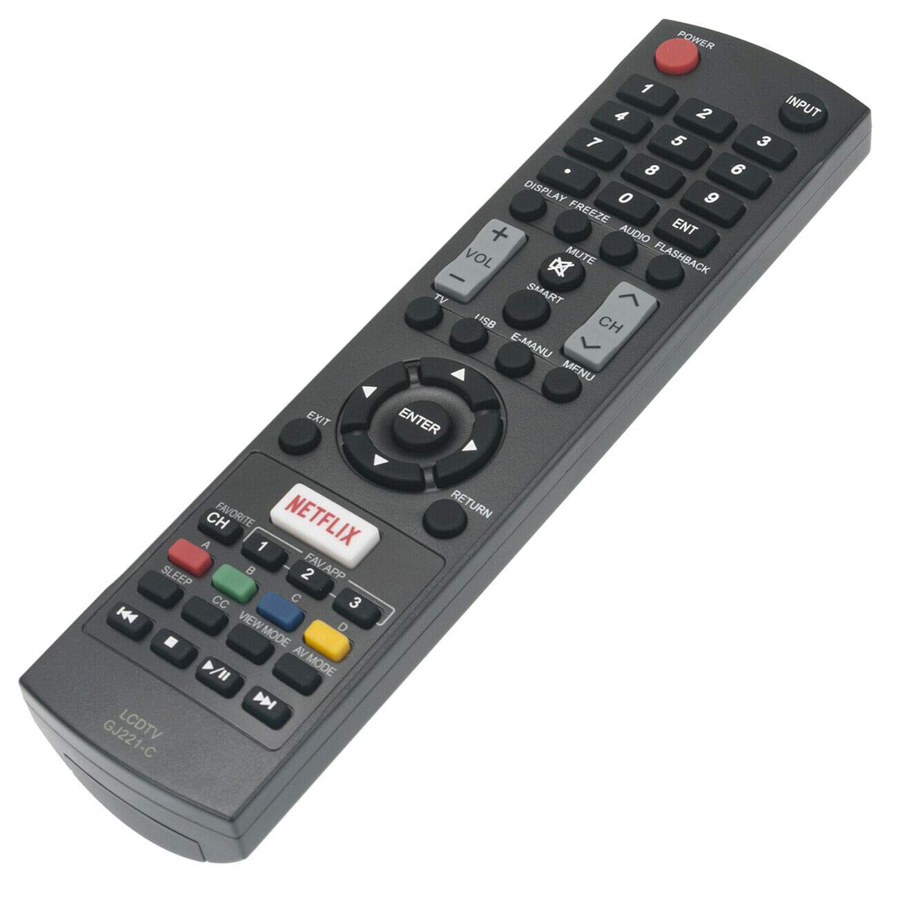 GJ221-C Remote Control for Sharp LED AQUOS TV LC32LE653U LC40LE653U LC43LE653U