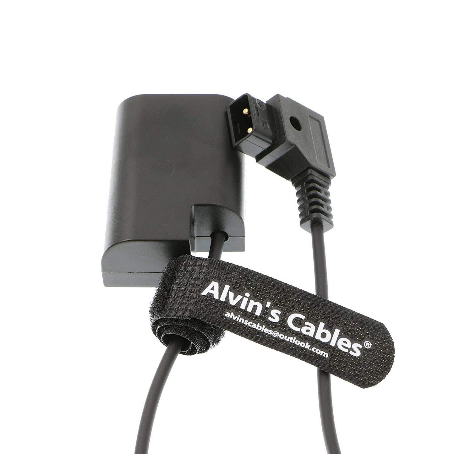 Alvin's Cables D-Tap to DMW DCC12 DC Coupler Coiled Cable DMW-BLF19 Dummy Battery Adapter for Panasonic DMC GH3 GH4 GH5 GH5s Camera
