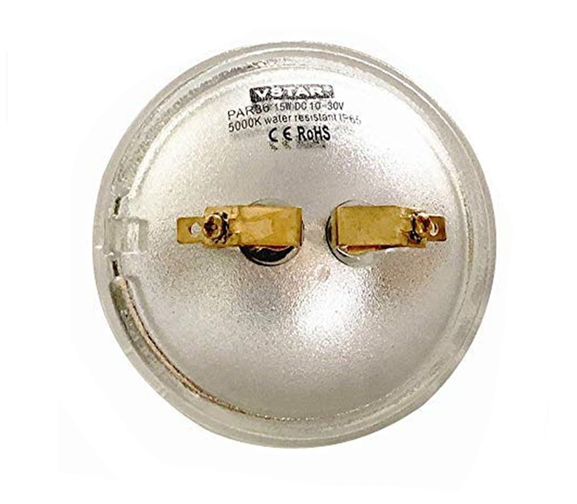 VSTAR PAR36 LED Bulb,15W 2050LM, +Lenses,Daylight, Tractor light,Pack of 2