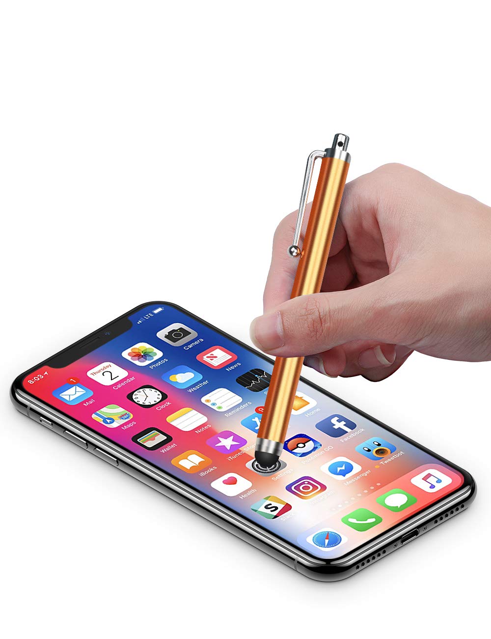 LIBERRWAY Stylus Pens for Touch Screens, Universal Touch Screen Stylus for iPad iPhone Samsung (10 Pack)