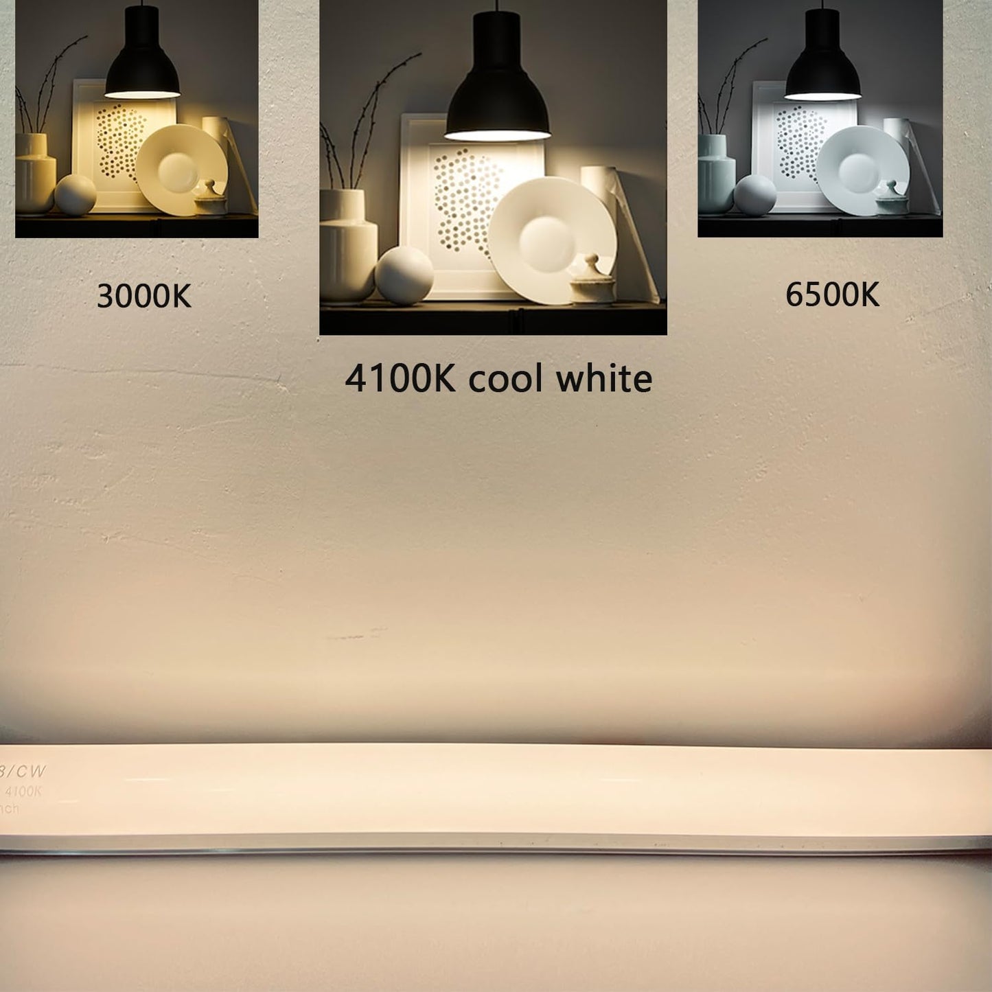 Cemlorot 4 Pack F14T8/CW Fluorescent Light Bulb,T8 14 Watts 4100K Cool White T8 Linear Tube, G13 Medium Bi-Pin Base,14.75 inch Overll Length