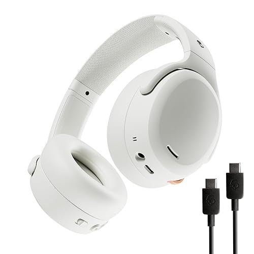 Skullcandy Crusher ANC 2 Wireless Over-Ear Bluetooth Headphones with Extra USB-C Charging Cable, Multi-Sensory Bass, Active Noise Cancelling, 60…