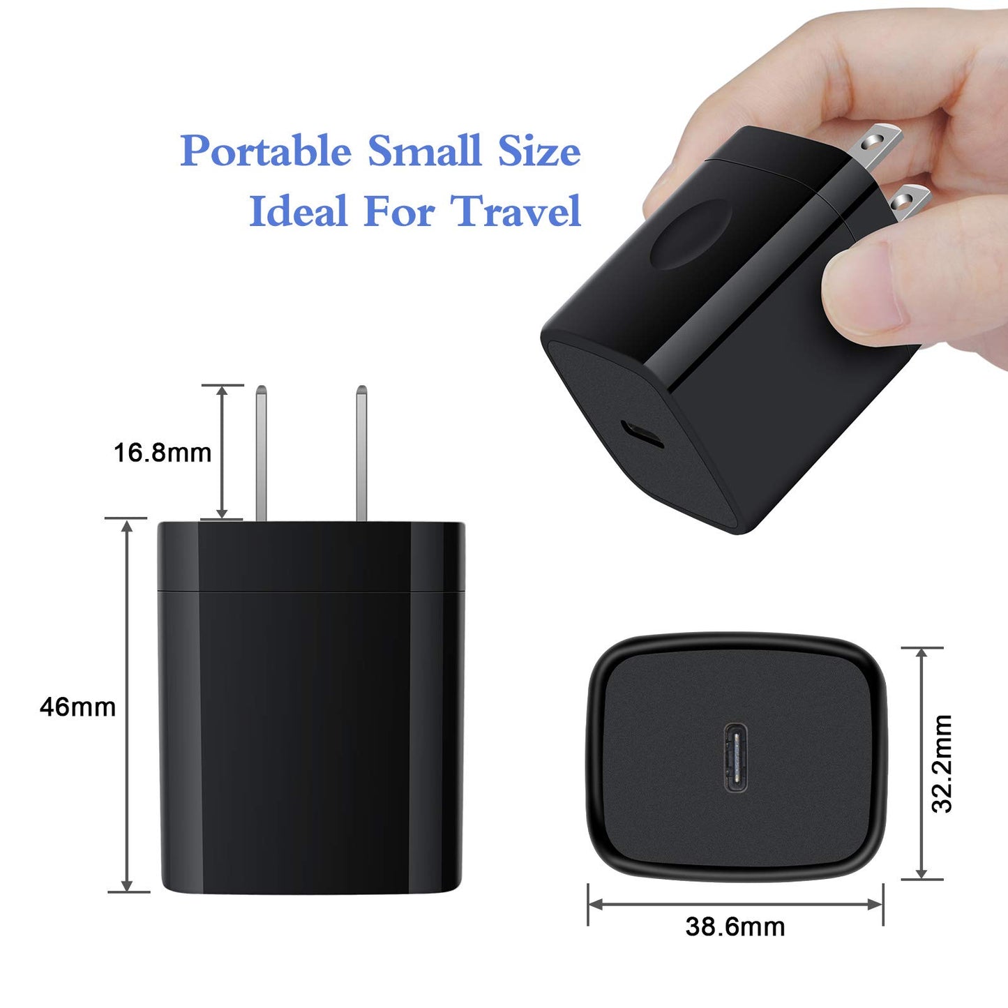 20W Samsung Type C Fast Charger Block for Galaxy A17/A56/A16/A15/5G/S26/S25 Ultra/A55/A35/A14/A54/S24 Ultra, PD3.0 USB C to USB C Wall Charger Adapter