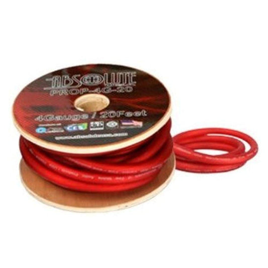 Absolute PROP0G20RD 20 Feet Ultra Flexible Red Power Cable