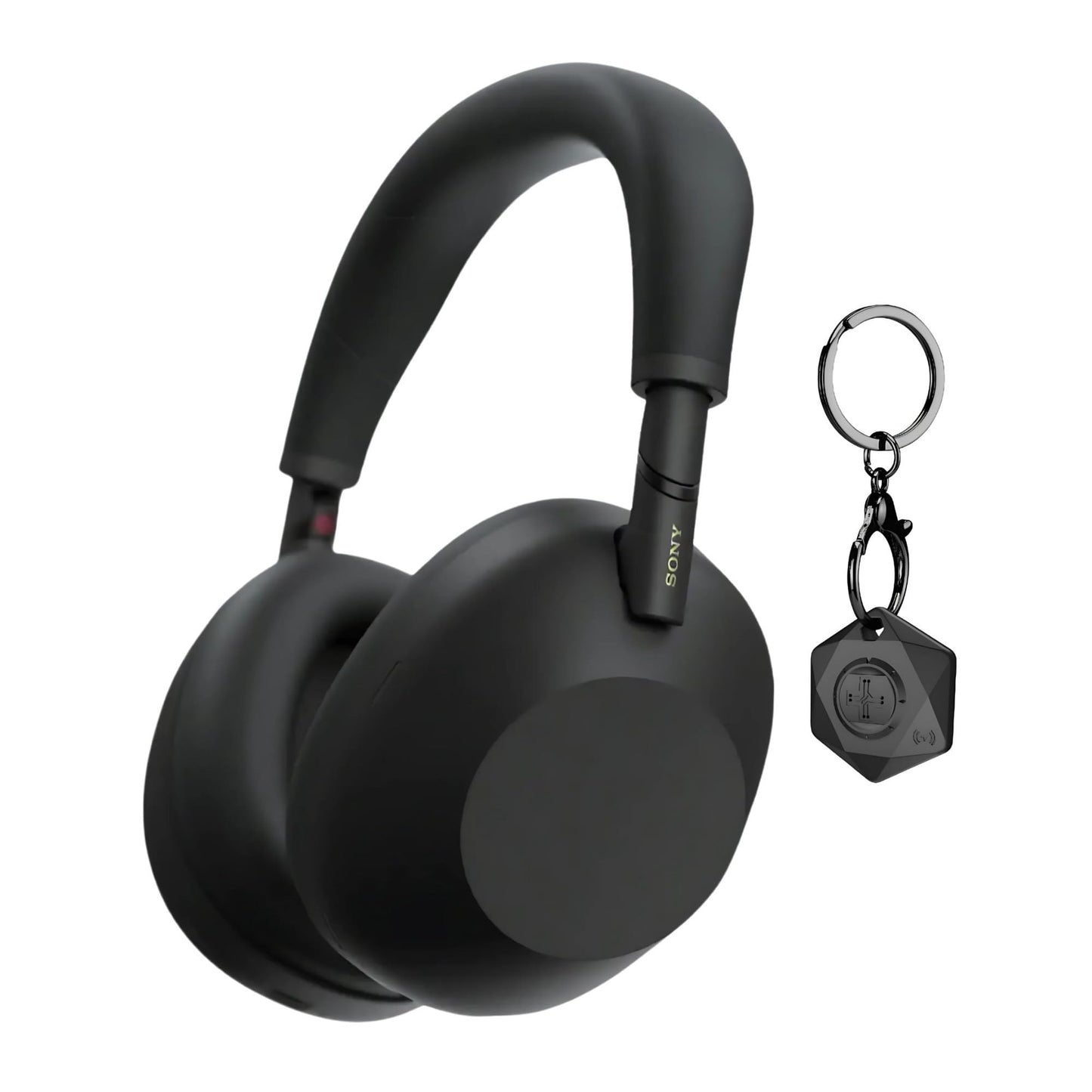 Sony WH-1000XM6 Wireless Noise-Canceling Headphones with QN3 Processor (Black) Bundle with Finder Key Chain (2 Items)