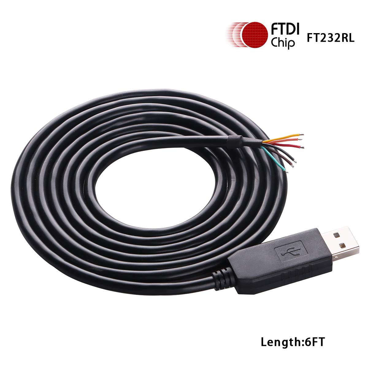 Green-utech USB to TTL Debug Console Dupont Header Cable (3.3V Logic Level, 6P heander)