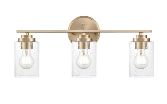 ML Lighting 3683-MG Moven 22" Wide 3-Light Vanity - Modern Gold