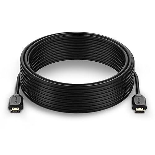 Fosmon 4K HDMI Cable 25FT/7.5M, HDMI 2.0 Cable 4K@60Hz/2160p Support 18Gbps, HDCP, 3D, ARC, Dolby TrueHD, 30AWG Compatible with UHD TV, PC Monitor