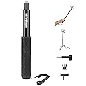 NEEWER Extension Rod Kit Compatible with DJI OSMO Action 5 Pro 4 3 GoPro Insta360 AKASO, 47.6" Invisible Selfie Stick, Action Camera Adapter