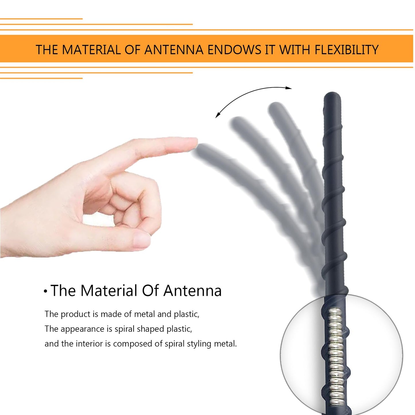 Ramble- Antenna for Subaru Forester, Impreza,BRZ | Car Radio Antenna Rod Replacement SUV Sedan Universal Auto Parts and Accessories