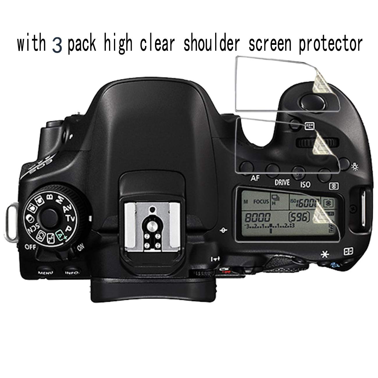 Glass Screen Protector Compatible for Canon EOS 90d 80d 70d Digital SLR Camera,debous Anti-scratch Tempered Glass Clera Hard Protective Film Shield