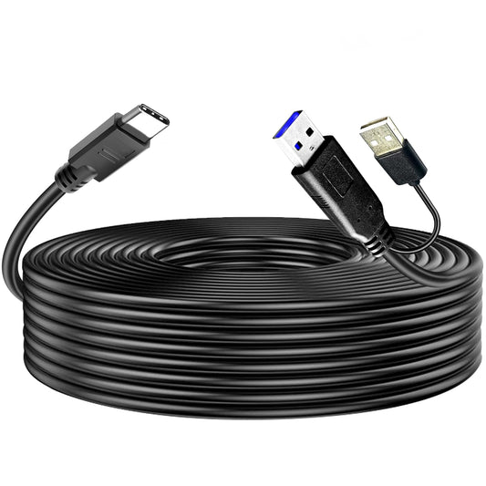 YOTETION 25FT USB3.0 A to C Cable, SuperSpeed Data Transfer, Compatible with Laptop, Smartphone, Tablet, and More