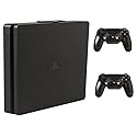 HIDEit Mounts 4S Bundle, Wall Mounts for PS4 Slim and Controllers, Steel Wall Mount for PlayStation 4 Slim and 2 Controller Mounts to Safely Store