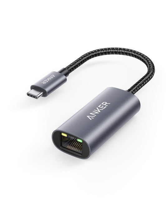 Anker USB C to Ethernet Adapter, Portable USB C Type-C 1-Gigabit Network Hub, 10/100/1000 Mbps,Network Adapter for MacBook Pro, iPad Pro 2019/2018