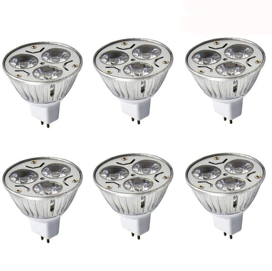 MR16 3W LED Bulbs MR16 3W 12V Warm White 2700K Not Dimmable 60 Degree Beam Angle LED Spotlight Bulbs for Landscape Recessed Lighting,35W Halogen Bulbs