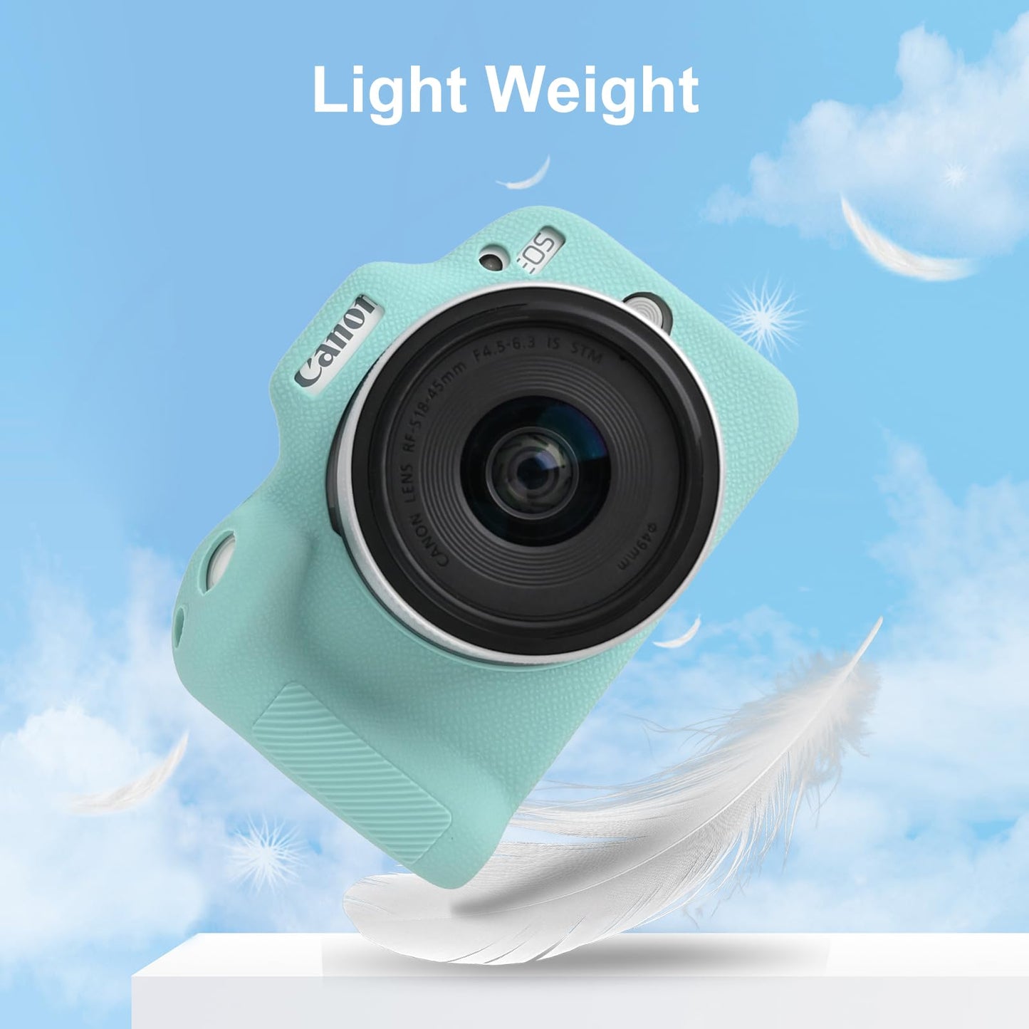 EONORY EOSR50 EOS R50 Camera Case Accessories Kit, Lightweight Silicone Protective Case with Strap Wrist, Anti-Scratch Slim Fit Soft Cover for Canon