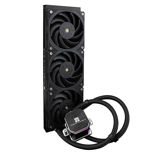 Thermalrlght Frozen Edge 360 Black CPU Liquid Cooler,Efficient PWM Controlled Pump 3300RPM,120mm PWM Fan,Water Cooling Computer Parts,for AMD