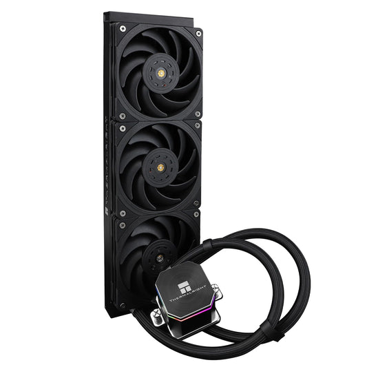 Thermalrlght Frozen Edge 360 Black CPU Liquid Cooler,Efficient PWM Controlled Pump 3300RPM,120mm PWM Fan,Water Cooling Computer Parts,for AMD