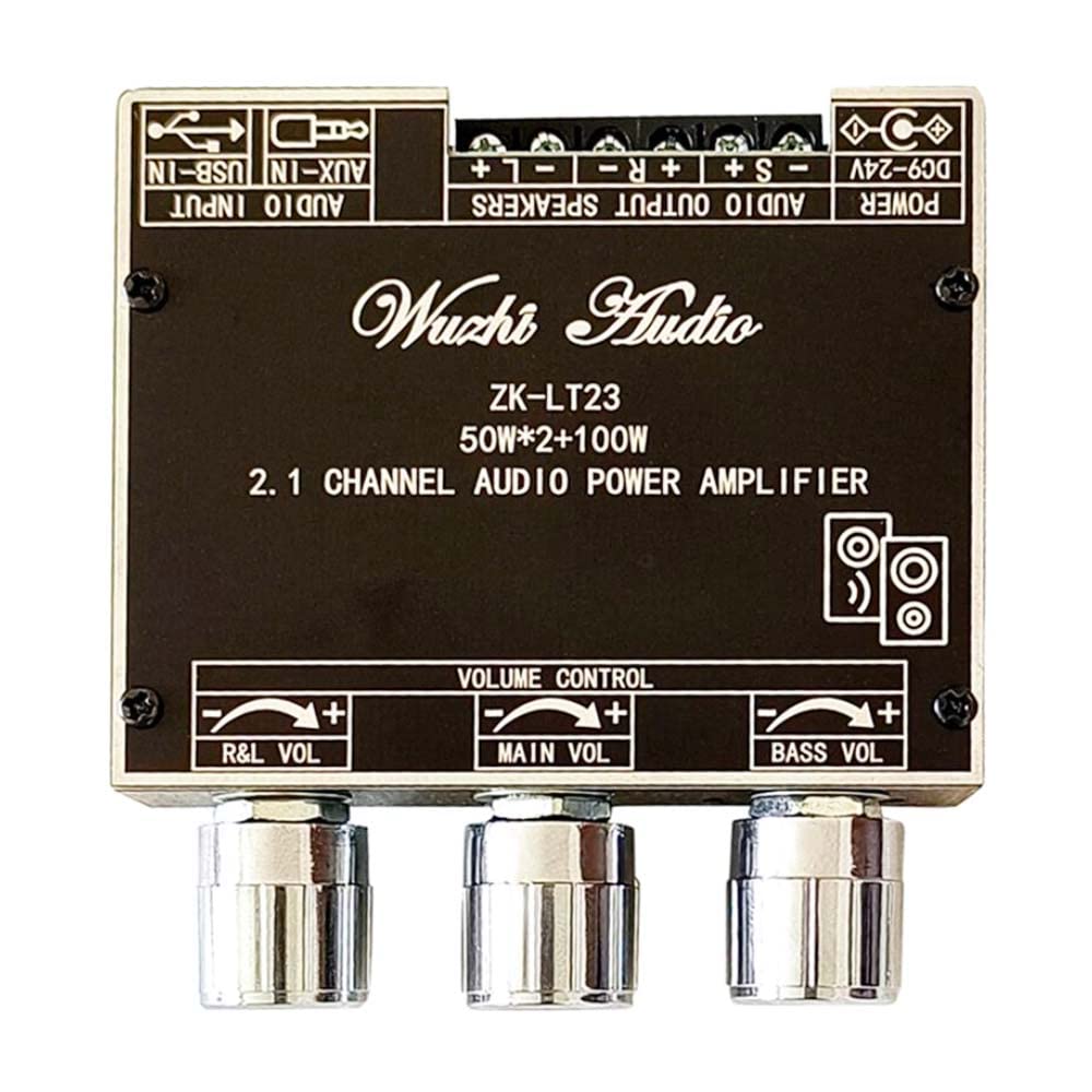 ZK-LT23 2.1 channel audio amplifier board module 50W+50W+100W subwoofer
