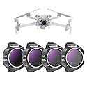 NEEWER ND/PL Filter Set Compatible with DJI Mini 5 Pro Drone Camera (ND8/PL+ND16/PL+ND32/PL+ND64/PL), Snap On Neutral Density Polarized ND Lens Filter
