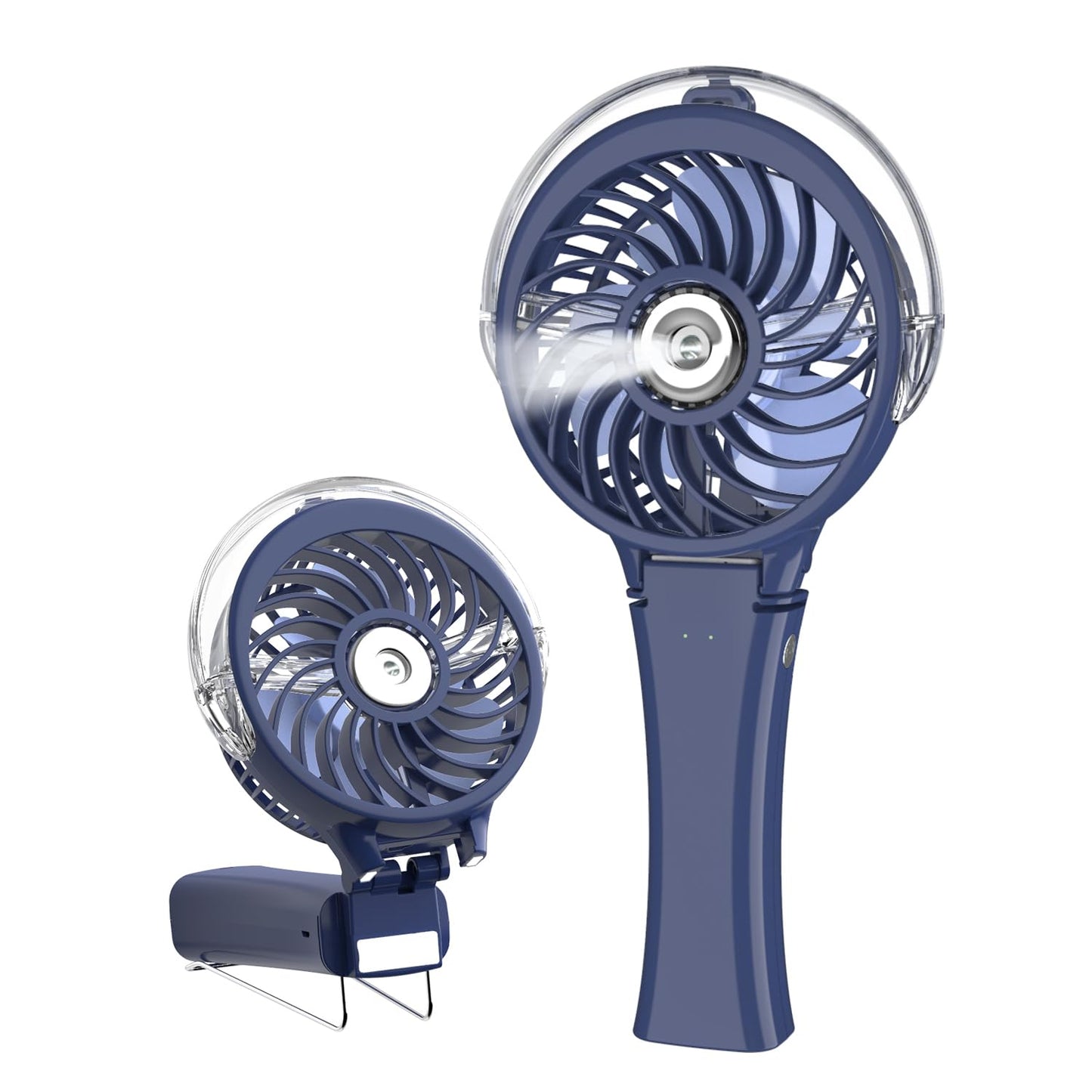 HandFan Upgraded Portable Handheld Misting Fan, Rechargeable Personal Mister Fan, Spray Water Mist Fans, Mini Cooling Hand Fans for Summer Beach