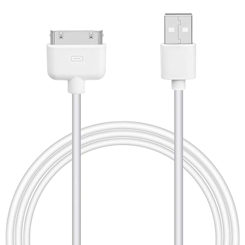 DCNETWORK iPhone 4s Cable USB Sync and Charging Cable for iPhone 4 4s 3G 3GS iPad 1 2 3 iPod Touch Nano 30 Pin Charger Cord Dock Adapter Data 3.3…