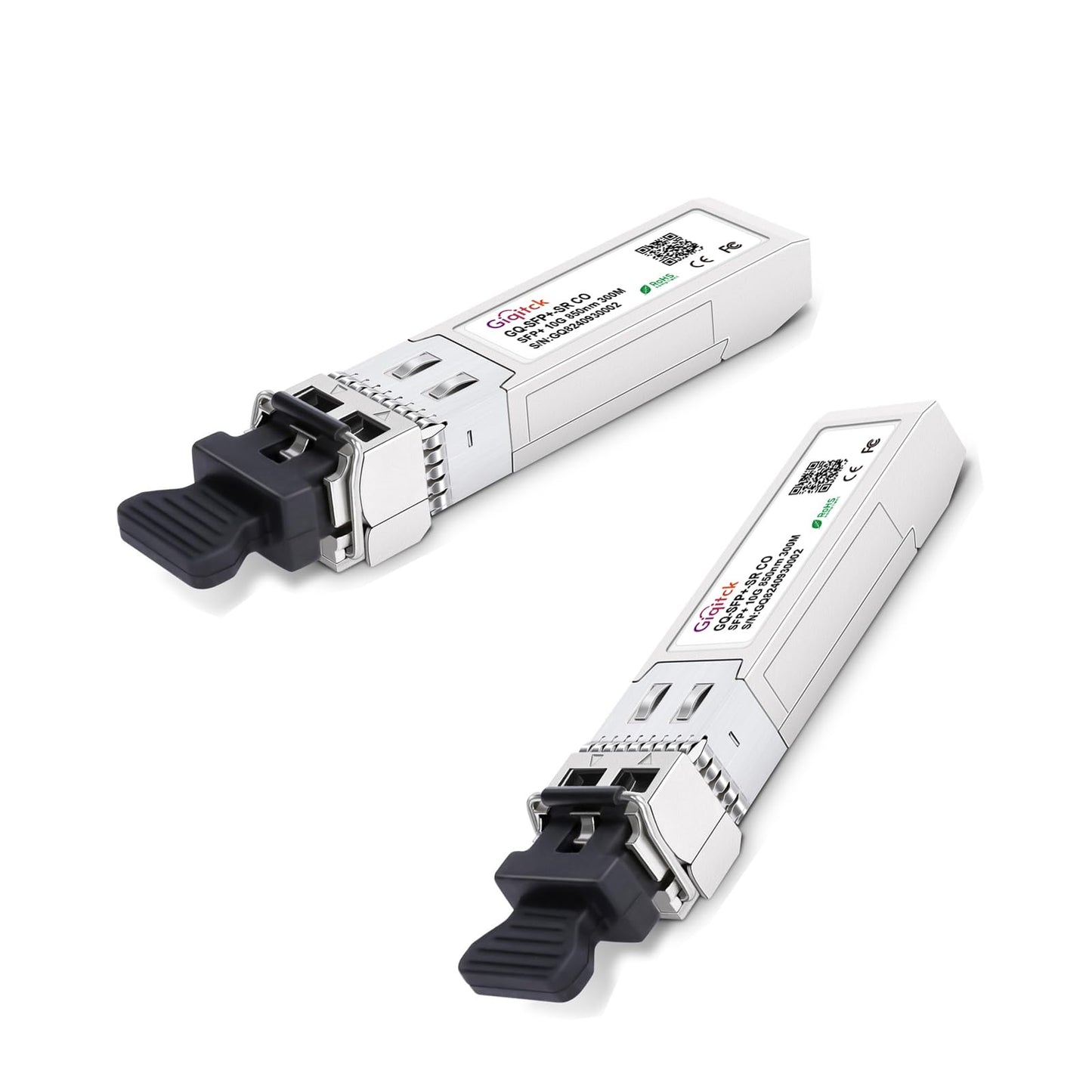 10GBase-SR SFP Module Multi-Mode LC 850nm Transceiver Up to 300m,2pcs