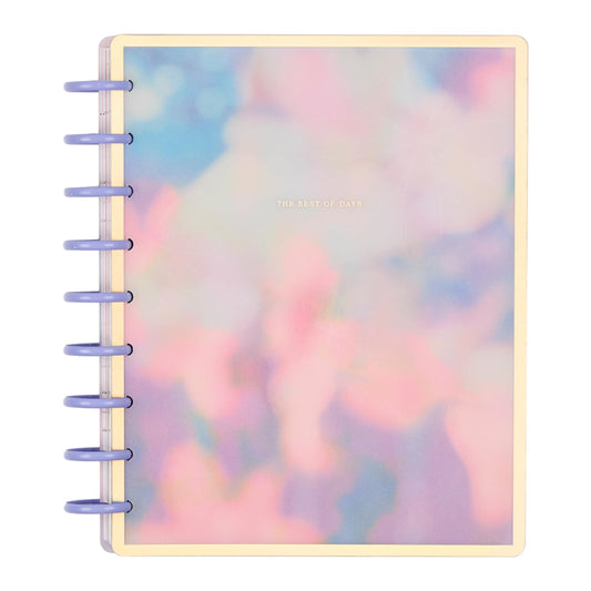 Happy Planner Disc-Bound Planner July 2024-June 2025, Includes 3 Extra Months and 2 Sticker Sheets, Classic Size, 7" x 9.25", Vertical Layout, Smiley