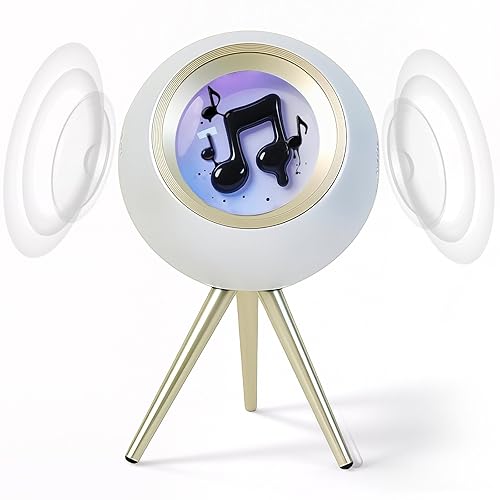 Zhmmmlgj Ferrofluid Speaker,Ferrofluid Audio Visualizer Bluetooth Speaker Enhanced Bass&Crisp Highs,Dual Stereo Channel, TWS paired,Vibrant Ambient