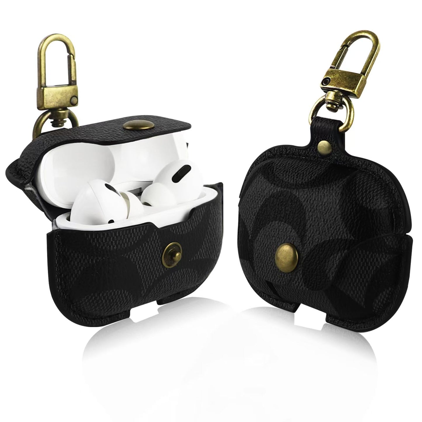 for AirPods 4 Case, Compatible with AirPods 4th Generation Case, Leather Full Body Shockproof Protective Cover for AirPods 4th Generation Cover