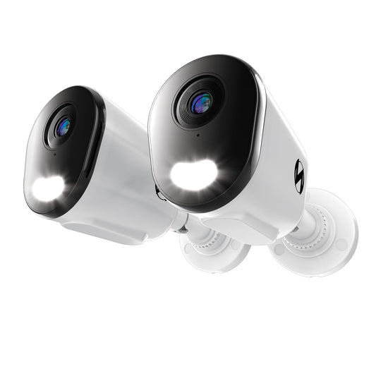 Night Owl Add On Wired IP 4K HD Indoor/Outdoor Deterrence Cameras with 2-Way Audio (2 Pack)