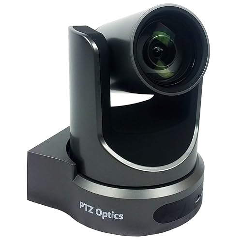 PTZOptics Live Streaming Cameras - Indoor 1080P PTZ Cameras with SDI, HDMI and IP Control + PoE (12X-SDI, Gray)