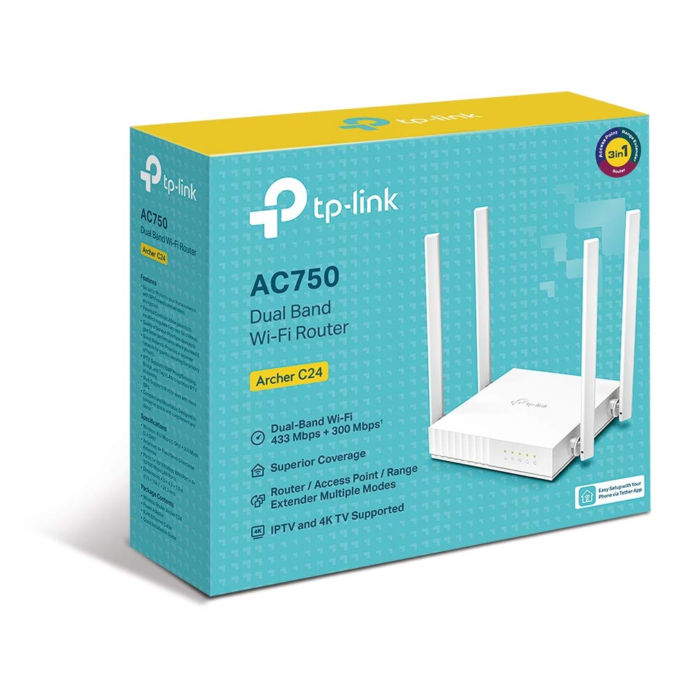 ROUTER TP-LINK WIRELESSAC750 4 PORTE 802.11AC DUAL BAND