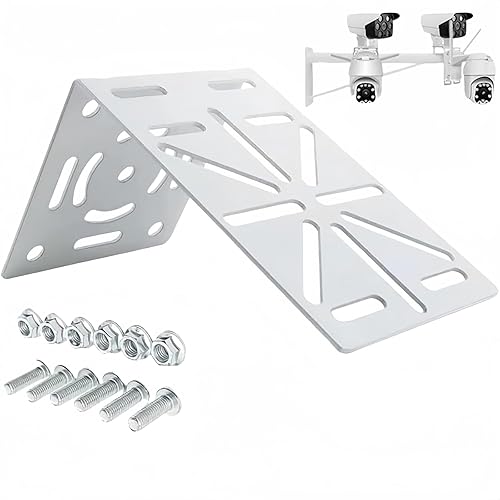 FINXRoll L-Shape Dome Camera Wall Bracket,Universal Wall Ceiling Mount Bracket Adapter Mount Extension Support for Security CCTV Hikvision Dome