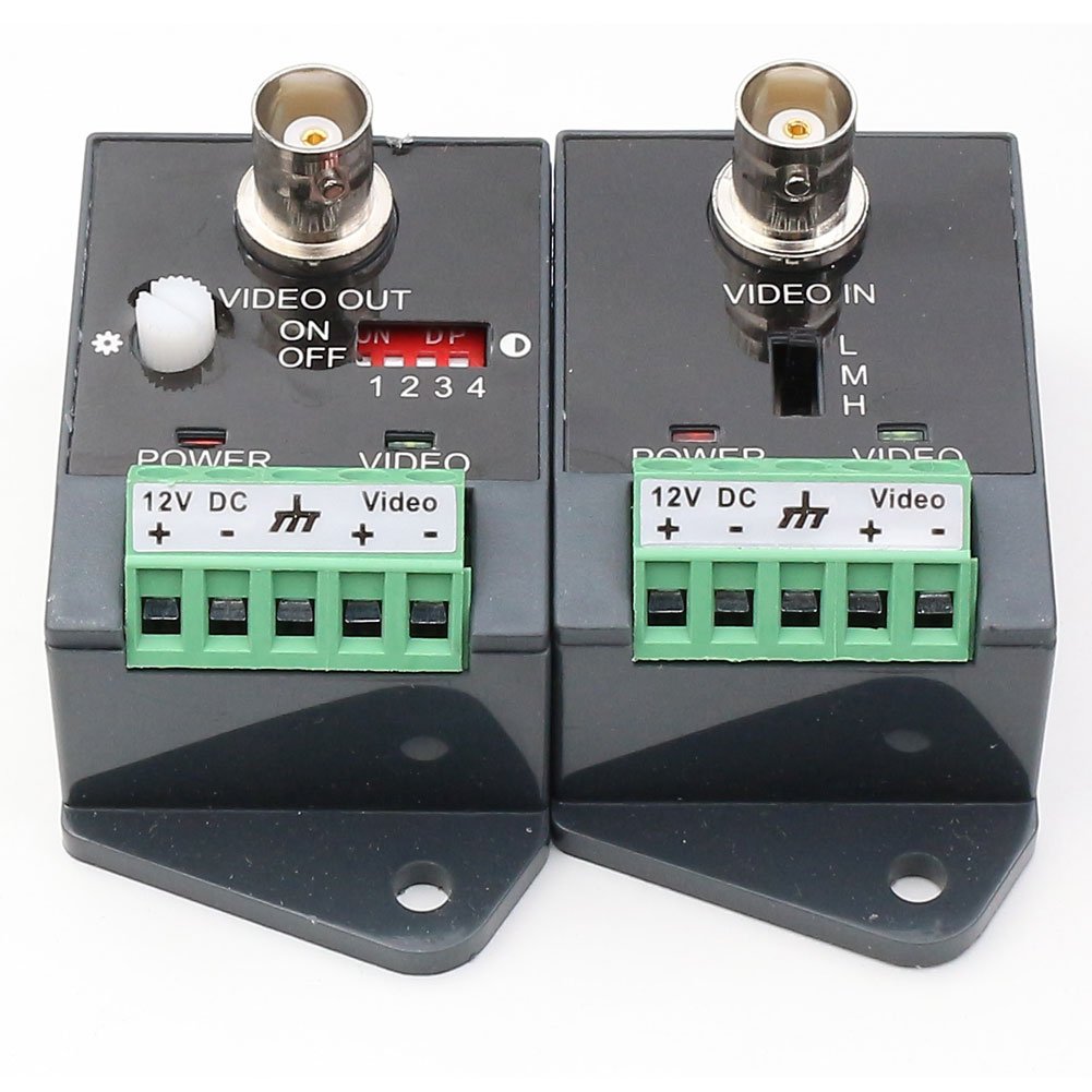 ANHAN Active Video balun UTP Video Transceiver with HD-CVI-TVI-AHD-CVBS Effective Distance 1800M 1 Pack