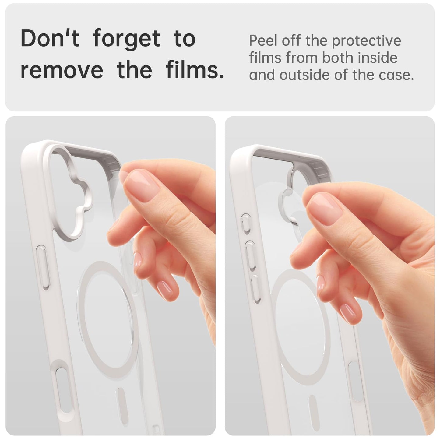 oakxco for iPhone 16 Case Clear Magnetic Compatible with Magsafe, Cute Thin Slim Transparent Non-Yellowing TPU Bumper, Shockproof Hard Shell & Soft