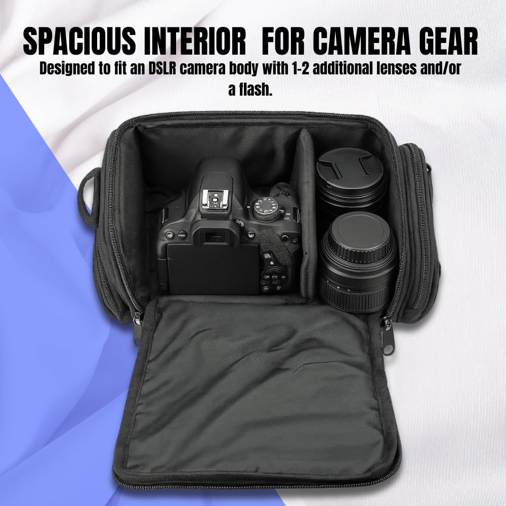 Ultimaxx Medium Carrying Case/Gadget Bag for Sony,Nikon, Canon, Olympus, Pentax, Panasonic, Samsung & Many More SLR Cameras & Camcorders