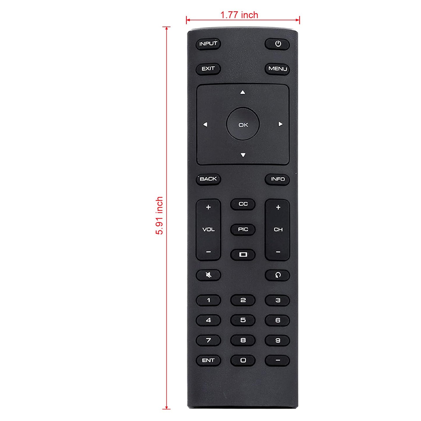 XRT134 Replaced Remote Control fit for Vizio LED LCD TV D24HN-E1 D24HNE1 D50N-E1 D50NE1 D32hn-E4 D24f-F1 D32HN-E4
