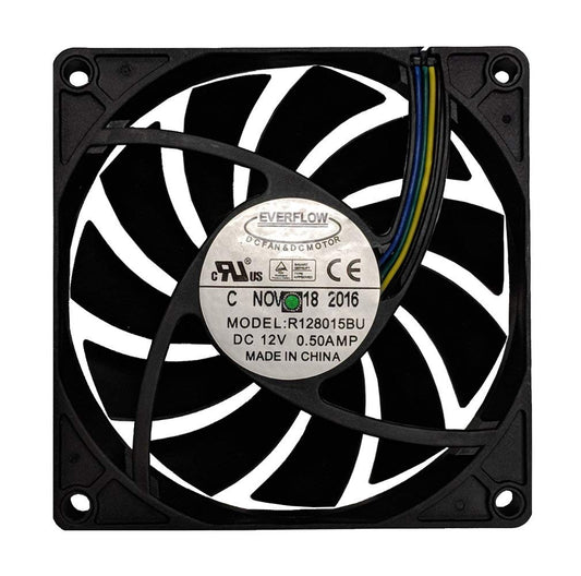 Everflow 80x80x15mm Ultra High Speed 12V DC Fan with PWM, Model R128015BUAF