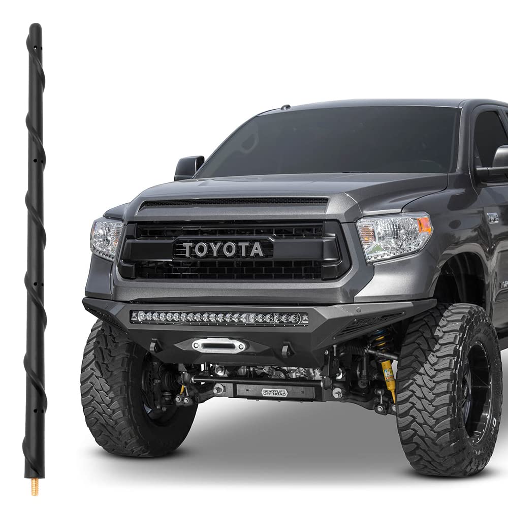 13 Inch Short Antenna for Toyota Tundra 2000-2021 Tacoma FJ Crusier 1995-2015, Antenna Tundra Tacoma, Spiral Flexible Rubber Toyota Car Truck