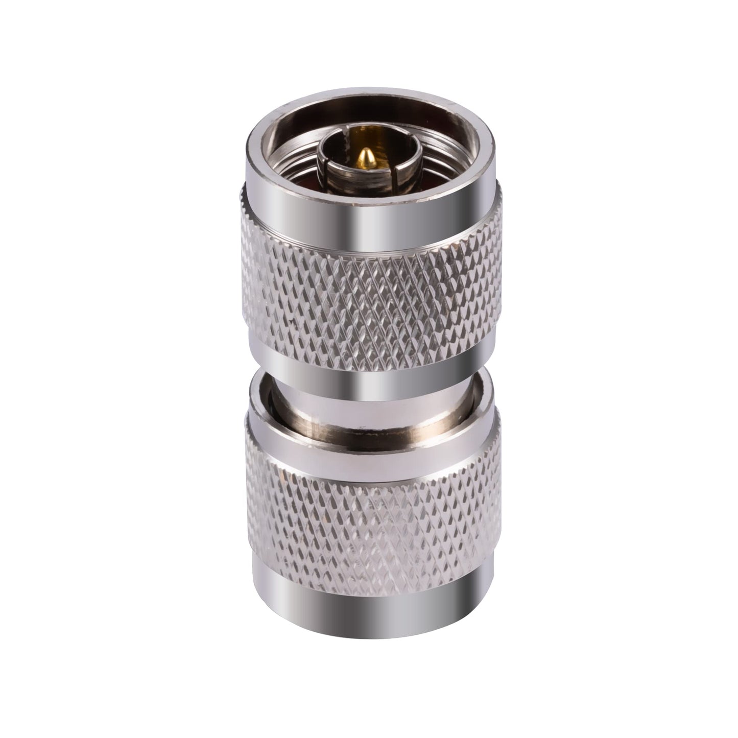 POBADY 2PCS N Connector Adapter N Type Male to N Type Male Coax Cable Adapter 50 Ohm for CB Radio WiFi Antenna