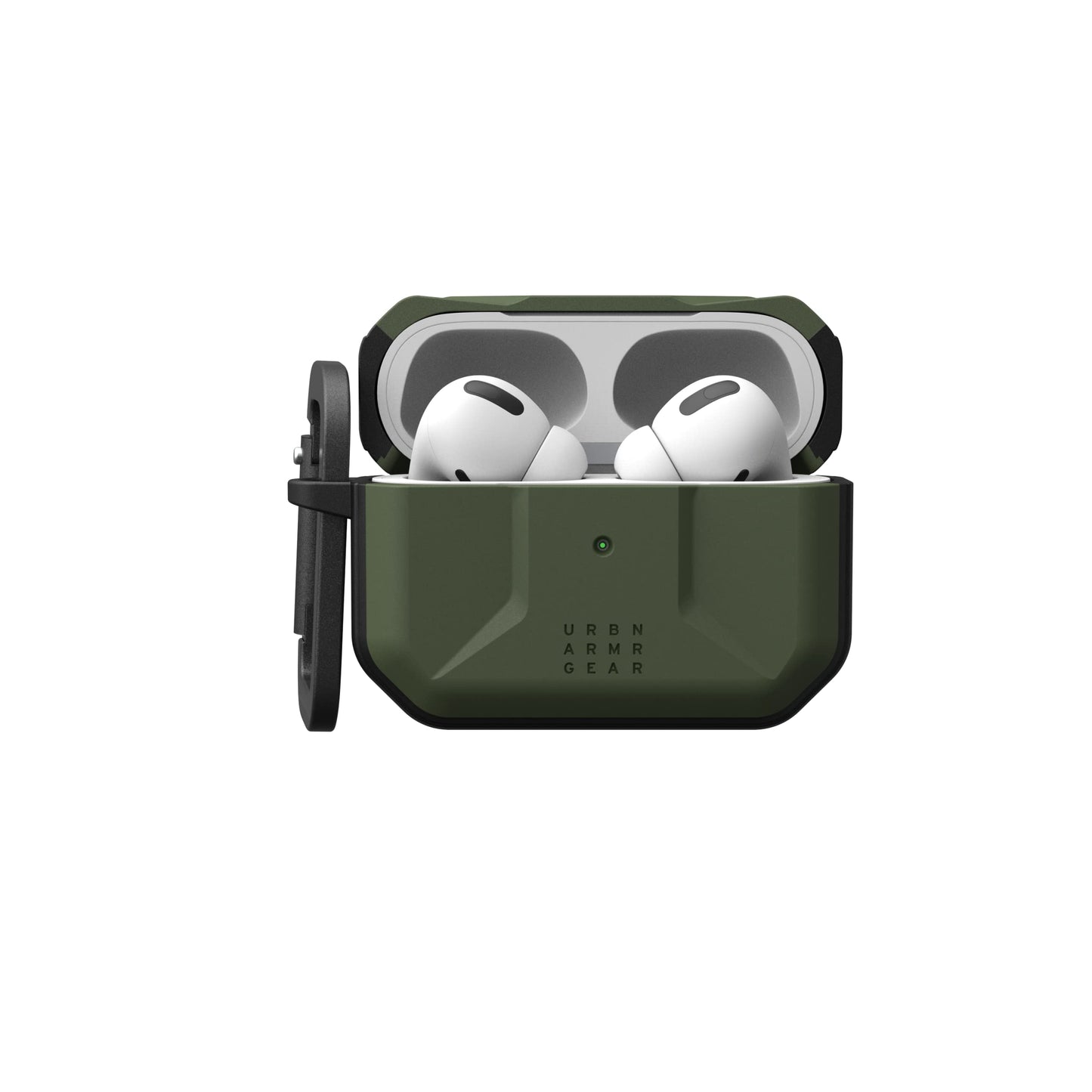UAG Designed for AirPods Pro (2nd Gen 2022) Civilian Olive Drab, Premium Rugged Slim Water Resistant Full Protective Case Cover with Detachable