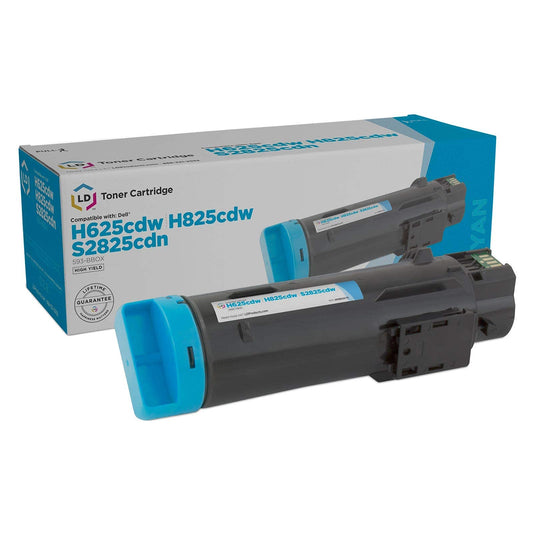 LD Products Compatible Toner Cartridge Replacement for Dell 593-BBOX P3HJK (Cyan) Compatible with the Following Dell Laser Printers: H625cdw, H825cdw