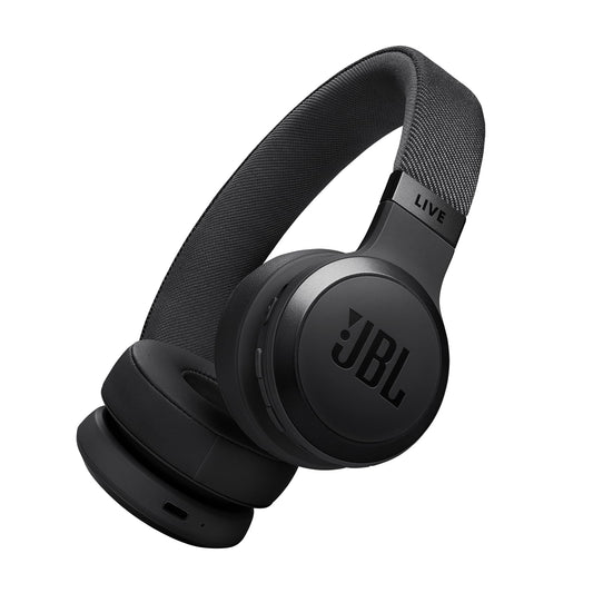 JBL Live 670NC - Wireless On-Ear Headphones with Adaptive Noise Cancelling with Smart Ambient, Up to 65H Battery Life with Speed Charge, Lightweight