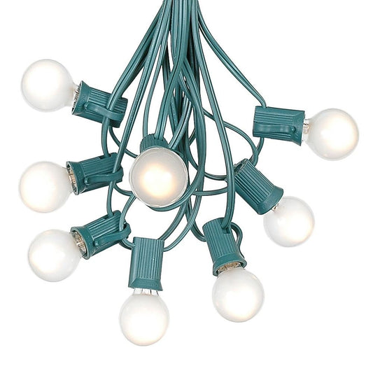 G30 Patio String Lights with 125 Globe Bulbs - Garden Hanging String Lights - Vintage Backyard Patio Lights - Outdoor String Lights - Market Cafe