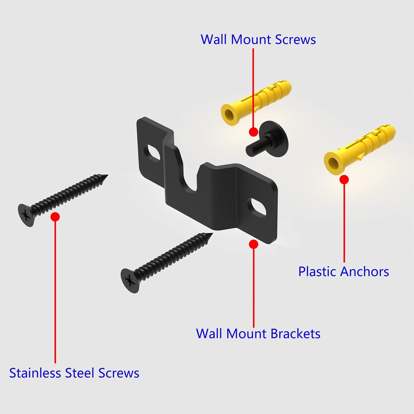 Vdsvksd Sound Bar Mounting Bracket,SoundBar Wall Mount Brackets for Vizio Soundbar Mounted Under or Above TV,Fits Most of Sound Bars,Soundbars Mounts